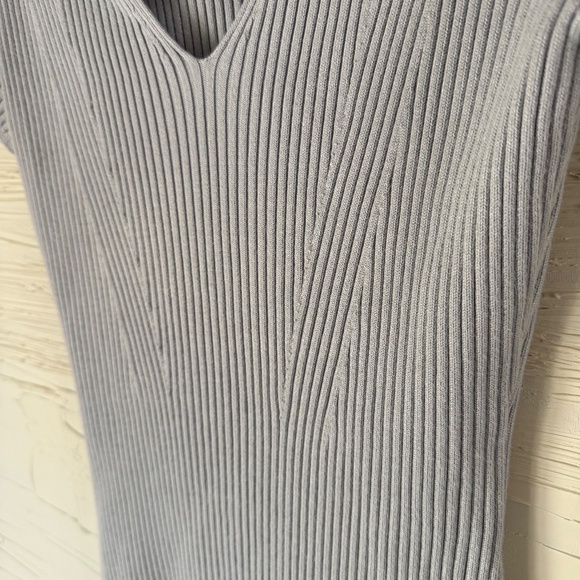 NWT | Abercrombie & Fitch Collared Ribbed Knit Dress | Blue-Purple | Size S - Picture 7 of 8